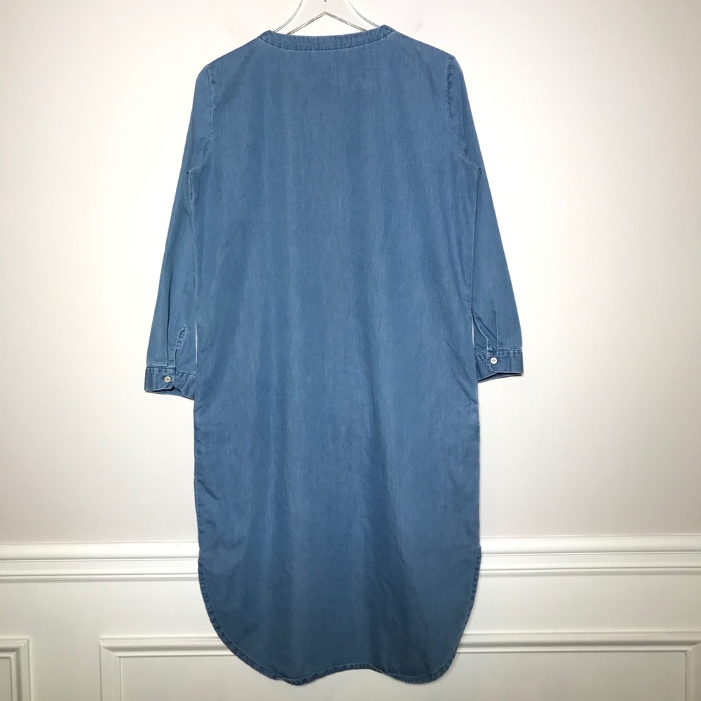 Cos Long Sleeve Button Down Chambray Shirt Dress - image 6